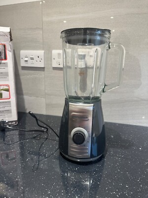 NEU UND VERPACKT Morphy Richards Total Control Glas Kanne Tisch Mixer Grau UVP 55 £