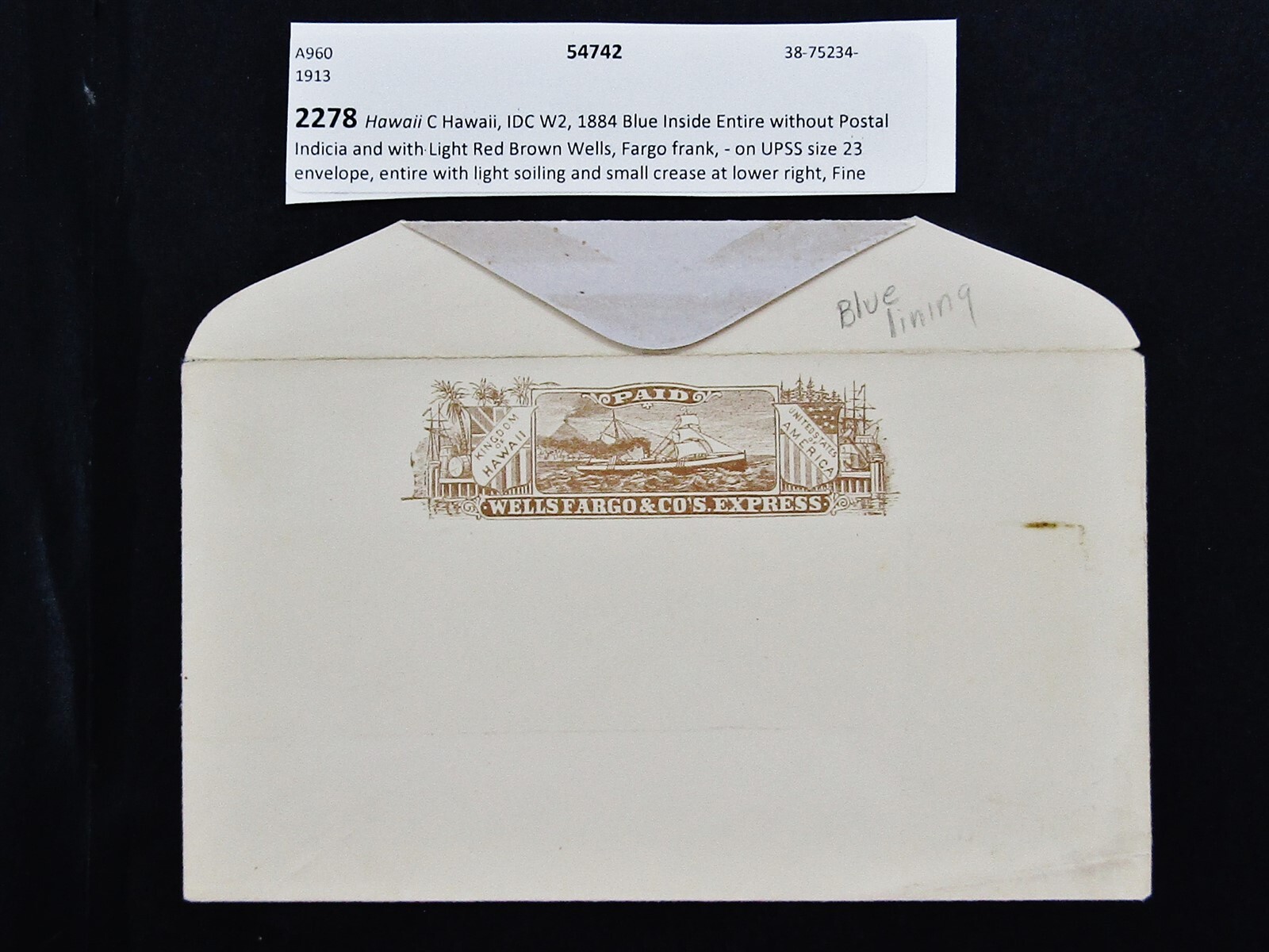 nystamps US Hawaii Stamp Wells Fargo paid 350 U28x3002 eBay