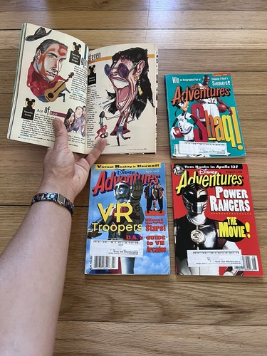 4 Disney Adventures Magazines from 1995 Xmen, Shaq, Power Rangers, VR Troopers - Imagen 3 de 6