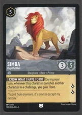 The First Chapter Simba - Rightful Heir Card #190/204