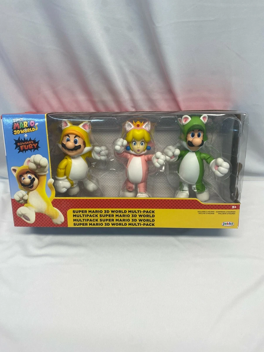 Super Mario Play Set - 3-Pack - CAT Mario/Luigi/Peach