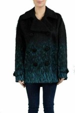 Maison Martin Margiela 4 Women's Wool Alpaca Double Breasted Peacoat Us S It 40