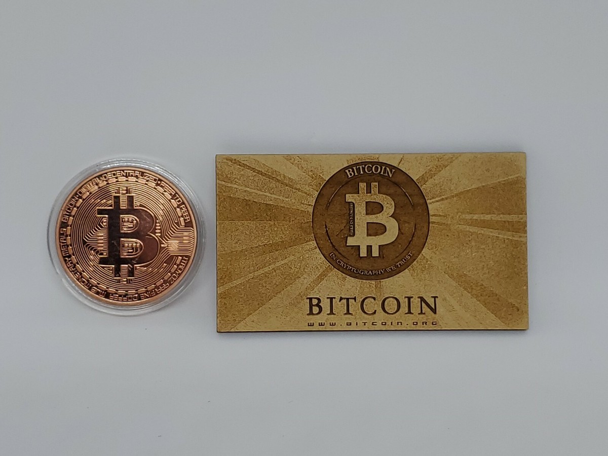 Laser etched bitcoin card and bitcoin | eBay