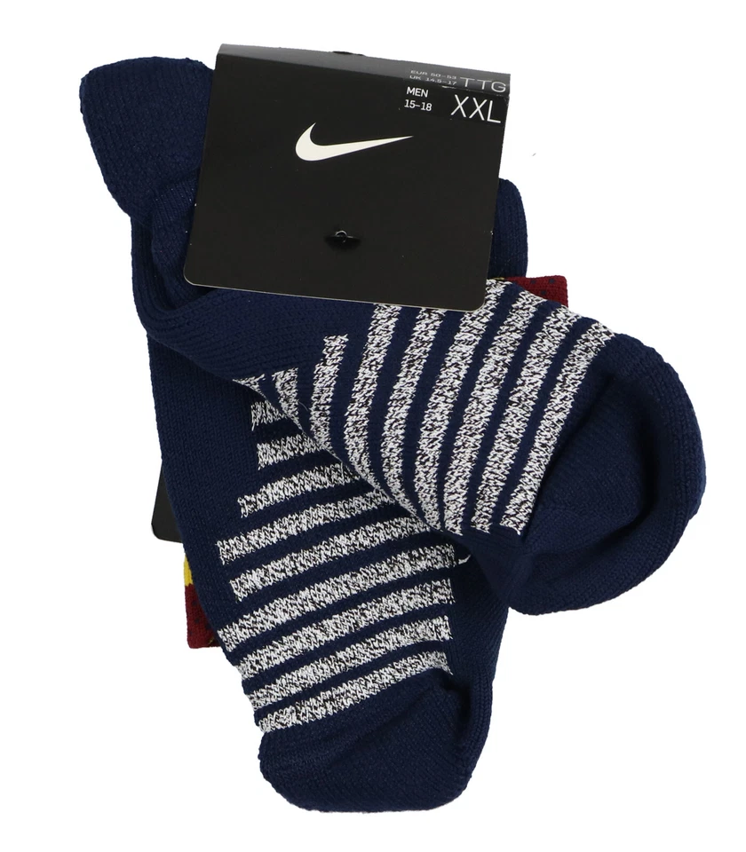 Calcetines NIKE NBA PowerGrip Elite Cuarto XX-Grandes (15-18) Azul Borgoña Dorado Cavs Foto 2 de 2