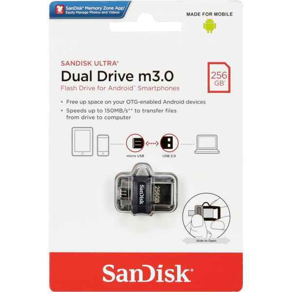 Sandisk Ultra Dual M3.0 Flash Drive Usb-A Micro Usb SPEDIZIONE GRATUITA
