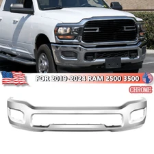 Fit For 2019-2023 2024 RAM 2500 3500 4500 NEW Chrome Steel Front Bumper Face Bar