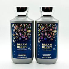 2x Bath  Body Works DREAM BRIGHT Shower Gel Wash Aloe  Vitamin E 10 fl oz each