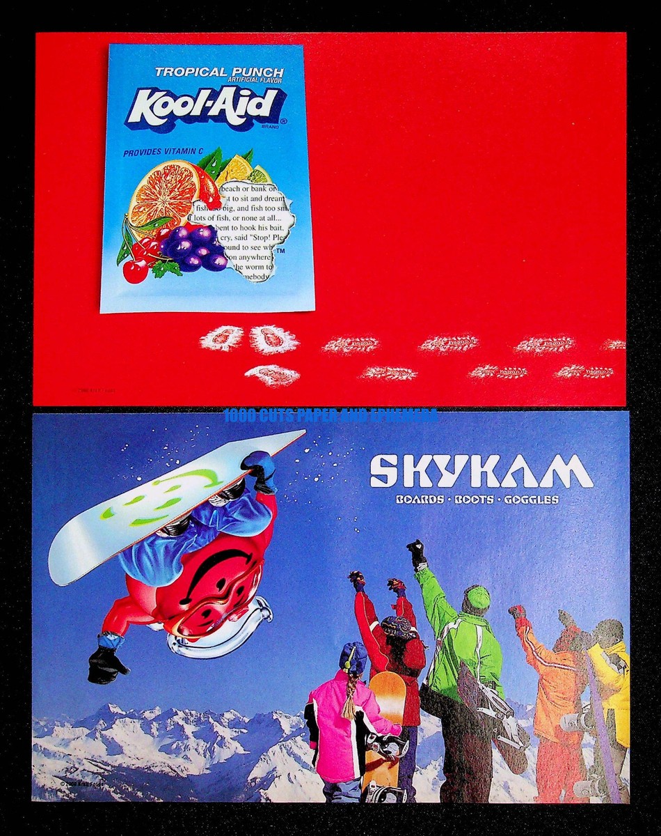 Kool-Aid Tropical Punch + Skykam Snowboarding 2000 Print Magazine