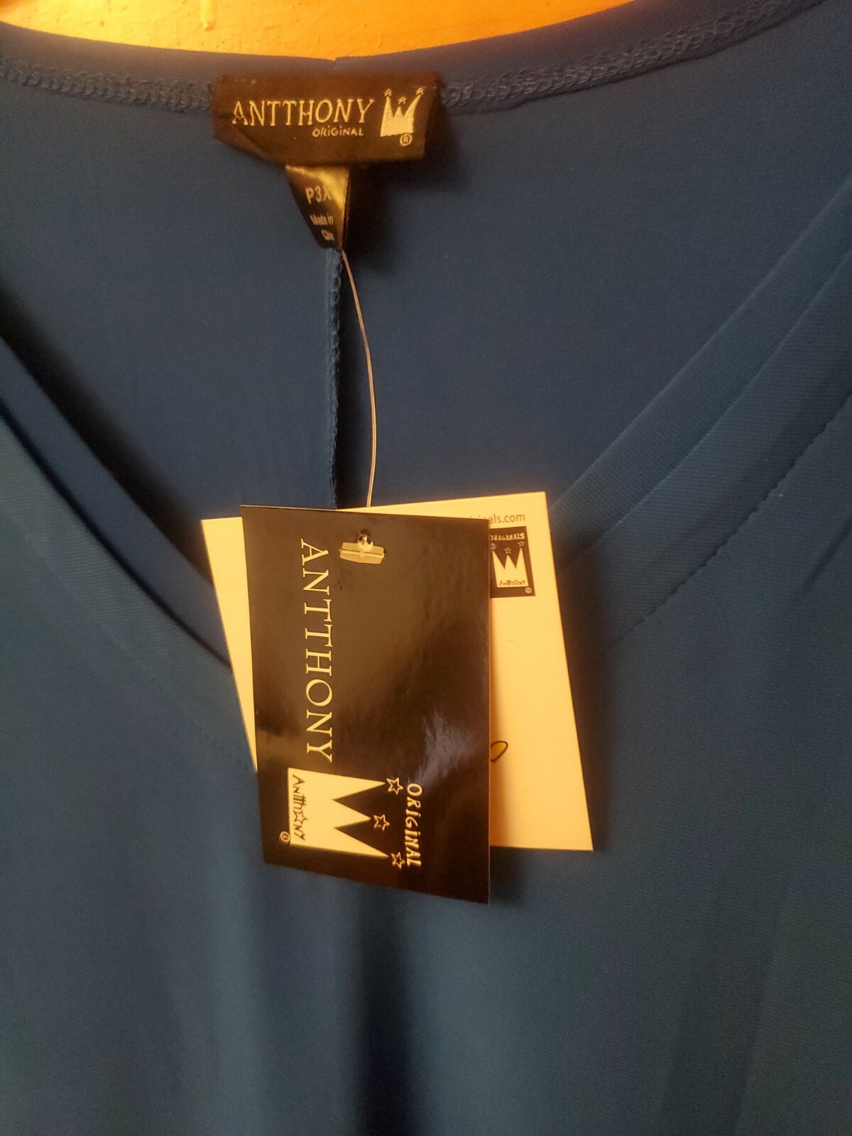 Antthony Original Blue Jersey Stretchable Dress Womens Plus size P3X NWT 