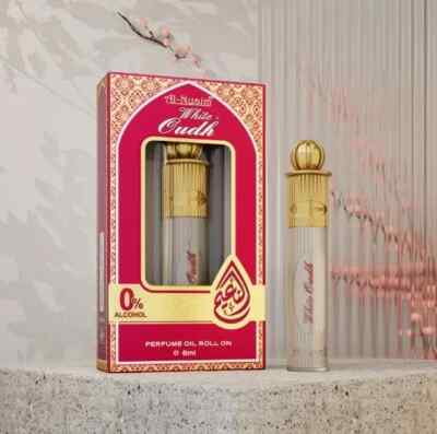 Al Nuaim White Oudh Attar No Alcohol perfume Oil Long Lasting Fragrance  6ml