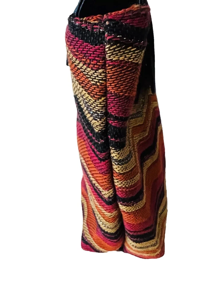 NWT Boots N Bags Small Multicolor Crossbody Bag Black Genuine Leather Flap - Image 2 of 4