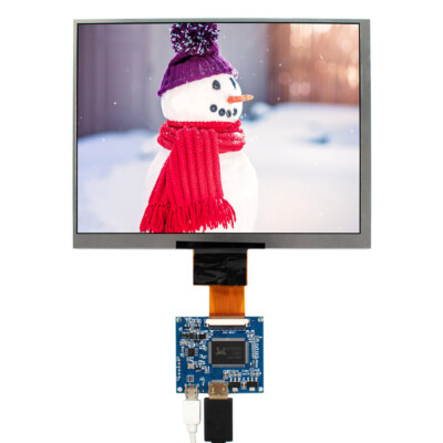 8inch HJ080IA-01E 1024X768 IPS LCD Screen With HDMI Board 5VDC Power No OSD