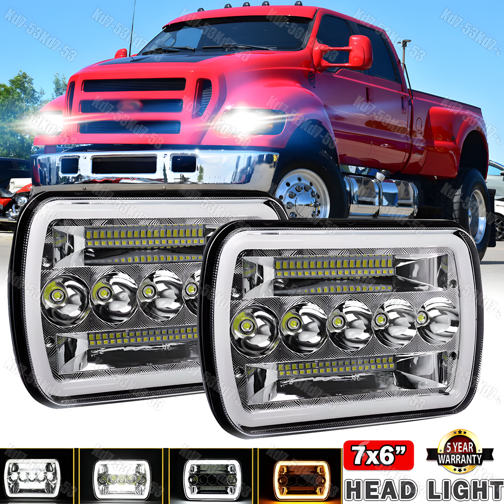 For Ford F650 F750 F-250 F-350 L9000 Pair DOT 5x7