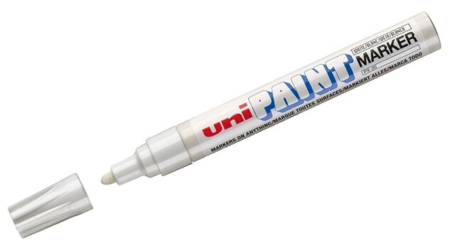 Uni-Ball PX-20 Medium Uni Paint Marker PX20 - BLACK WHITE GOLD SILVER 1 2 3 6 12 GU10093