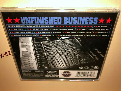 COMPLEX 非売品CD プロモーション版 Jay Z and R Kelly CD Unfinished Business with 3d lenticular card