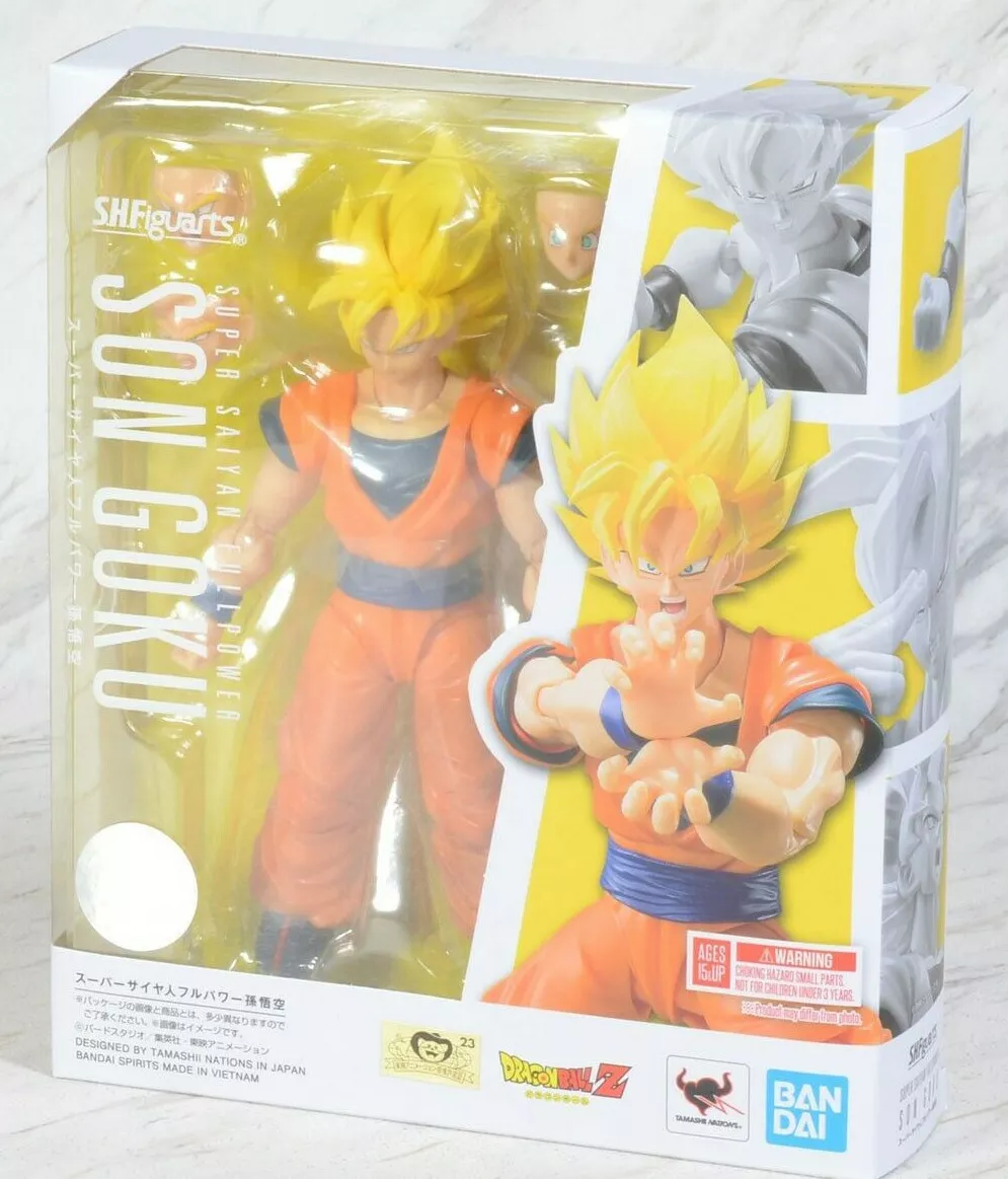 S.H.Figuarts Dragon Ball Z Super Saiyan Full Power Son Goku Painted movable  NEW