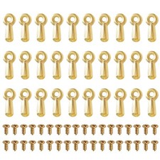 100 Pieces Picture Frame Turn Button Fasteners Set with 100 Pieces Screws, Pi...