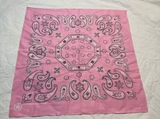 Pink Paisley Bandanna Cotton USA