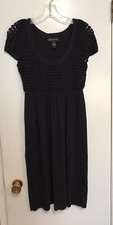 International Concepts (INC) Petite size PS black Knit & Crochet Sweater Dress