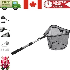 Collapsible Fishing Net with Telescoping Handle - Extends to 37.5 Inches