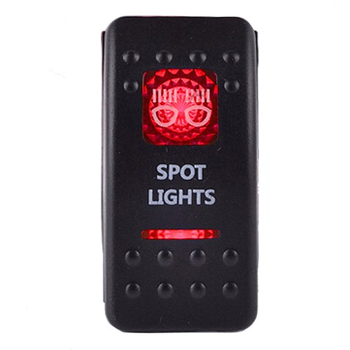 Auto KFZ LKW 12V/24V Wippschalter Wippenschalter LED beleuchtet Einbauschalter - Bild 21 von 46