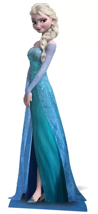 Elsa from Disney's Frozen Mini Cardboard Cutout Stand Up Standee Ice  Princess | eBay