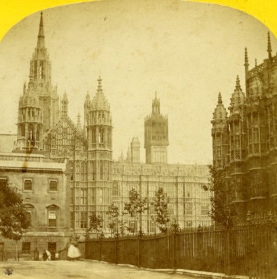 Vereinigtes Königreich London Parliament House Old Stereoview Photo Blanchard 1860