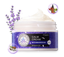 Magnesium Calm Cream - Hydrating Nighttime Lotion with Lavender Essential Oils
