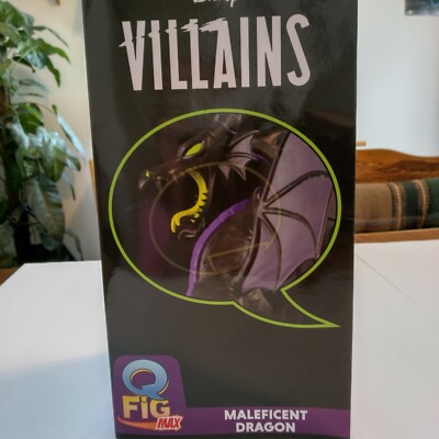 Disney Villains 8.5'' Maleficent Dragon Q-Fig Max Elite Bridge Diorama New in Box