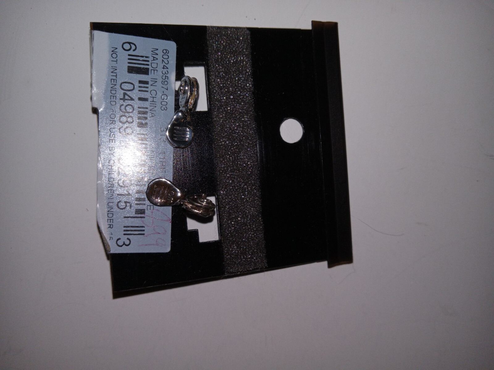 Anne Klein Clip On Earrings Rectangular Lemon Gre… - image 3