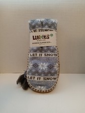 SLIPPER SOCKS - LUK-EES - WOMEN - MULTI COLOR - L/XL 8-10 2-BX-44 