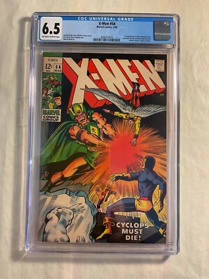 X-Men #54 1st Appearance Of Alex Summers Origin Of Angel CGC 6.5 Marvel 1969.