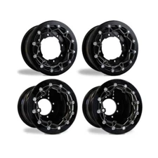 Raptor 700 660 Front Rear Wheels Beadlock 10x5 9x8 Crusher Alba Racing BB32