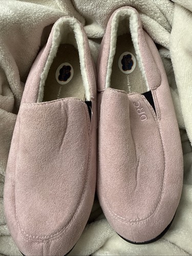 Dr. Comfort Cuddle Women's Slippers Pink - 8 Wide