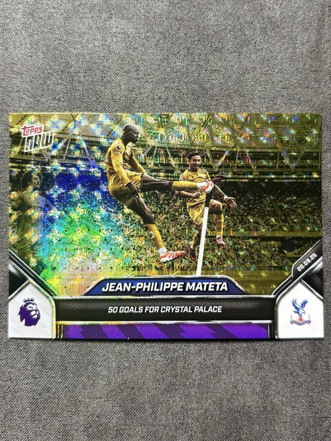 Jean-Philippe Mateta 1/1 Foilfractor Crystal Palace France Topps Now 2025-26 1/1