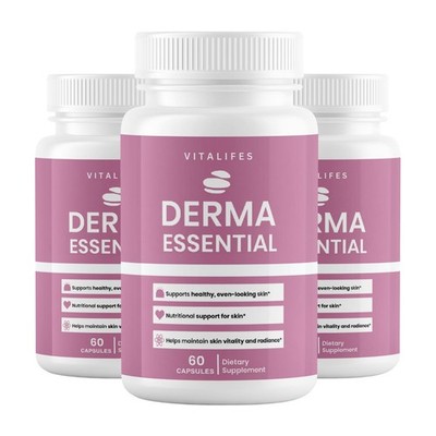 (3 Pack) Derma Essential Probiotics Advanced Healthy Skin Support 60 Capsules