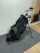 Men's Golf Set w/ Snake Eyes Driver  Black Stand Bag - 12 Clubs - R Flex - LH