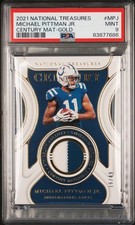 2021 NATIONAL TREASURES CENTURY MATERIALS GOLD MICHAEL PITTMAN JR. 16/49 PSA 9