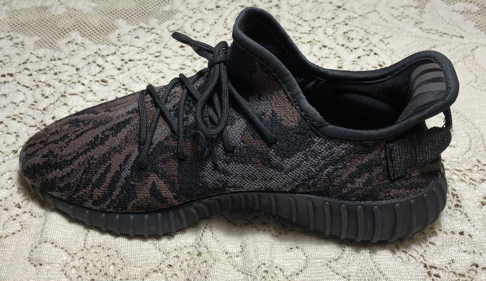 Adidas Yeezy Boost 350 V2 MX Rock Black Brown Knit Men’s Size 8 Sneakers NWOT•A1 thumbnail 8