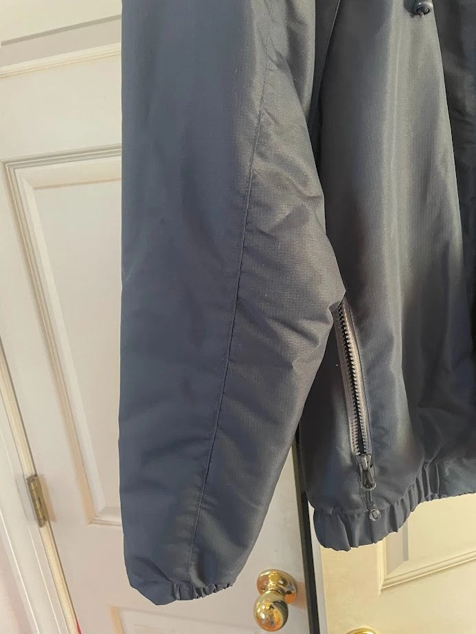 Bass Pro Shops 男式连帽风衣夹克灰色羊毛衬里 S 码 — 第 2/4 张图片