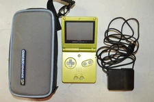Nintendo Game Boy Advance SP Target Exclusive GBA SP Lime Green + AC adapter