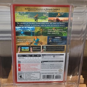 Breath of the Wild PSA 9.8 A++ 1st Print Nintendo Switch 2 125903A Graded Game