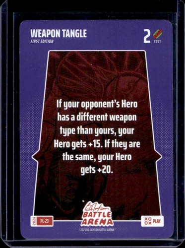 2026 Bo Jackson Battle Arena Weapon Tangle First Edition XO Play #PL-23