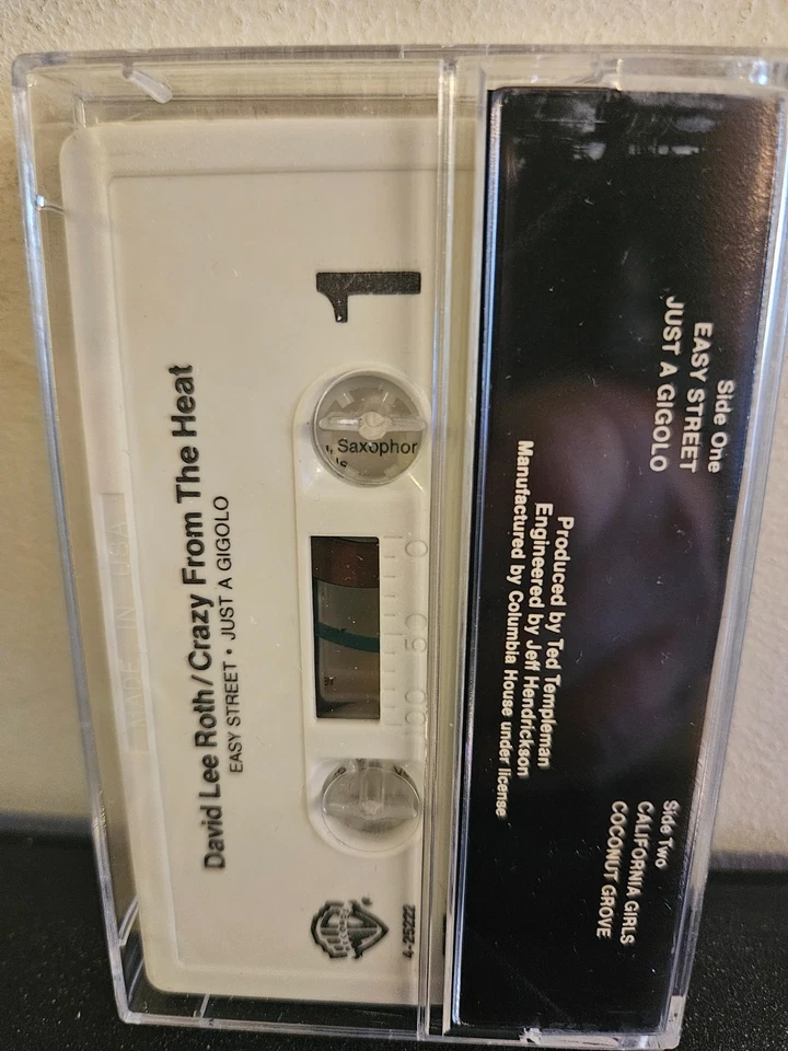 DAVID LEE ROTH Crazy From The Heat 1985 CASSETTE TAPE 4 TRACK EP HARD ROCK - Image 4 of 4