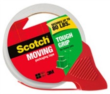 Scotch 3500-RD Clear Packaging Tape 54.6 L yd. x 1.88 W in. with Dispenser