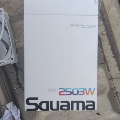 Geometric Future Squama 2503W 120mm White PWM ARGB 4-Pin Case Fan 3-Pack