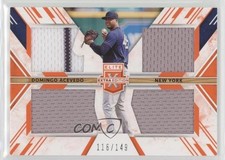 2019 Elite Extra Edition Triple Silhouettes Orange 116/149 Domingo Acevedo 0rf