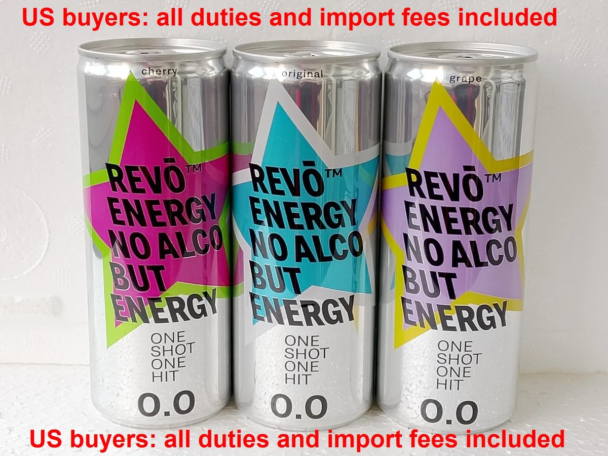 Revo 0.0 No Alco Energy Full Cans Collector Set 3×250ml Ukraine