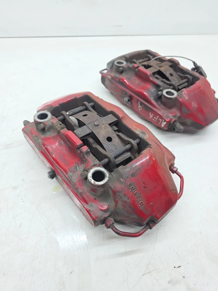 ALFA ROMEO 159  BREMBO FRONT BRAKE CALIPERS IN RED 4 Pot  - Image 2 of 4