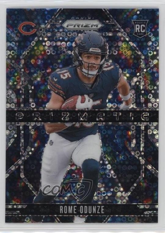 2024 Panini Prizm Prizmatic No Huddle Prizm Rome Odunze #9 Rookie RC 15ik